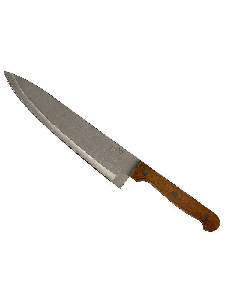 Нож кухонный 20,0см поварской с дер. ручкой AST-004-HK-015