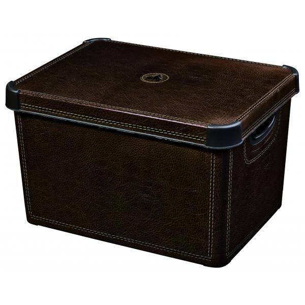 Коробка декоративная большая Stockholm Deco's кожа395*295*250