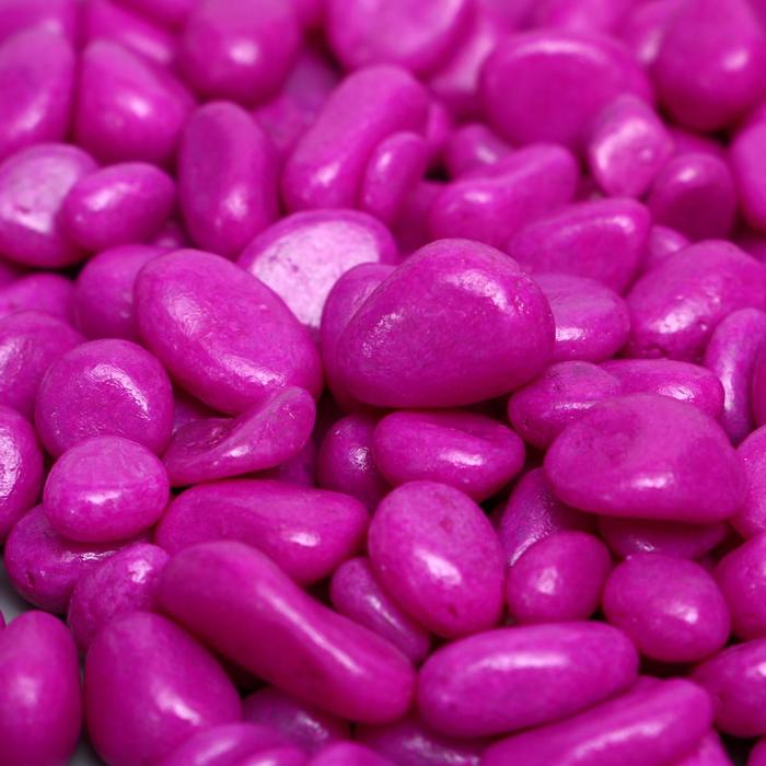 Грунт декоративный, флуоресцентный, пурпурный, фр. 5-10 мм, 350 г 5120732