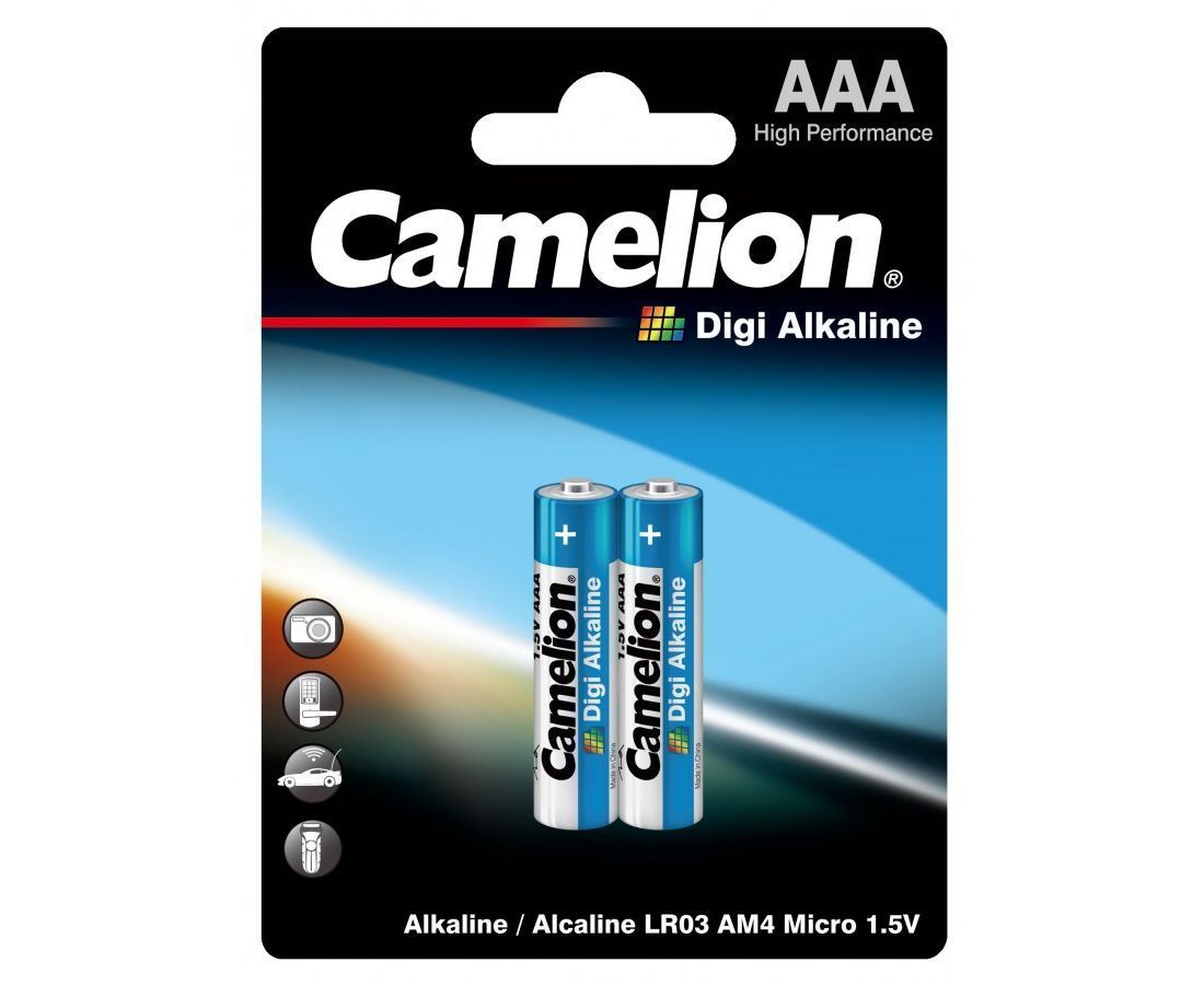 Элемент питания Camelion DIGI Alkaline LR03/286  BL2 цена за шт