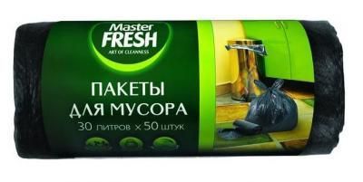 Пакеты для мусора 30 литров, 50 штук (ЧЕРНЫЕ) 7...