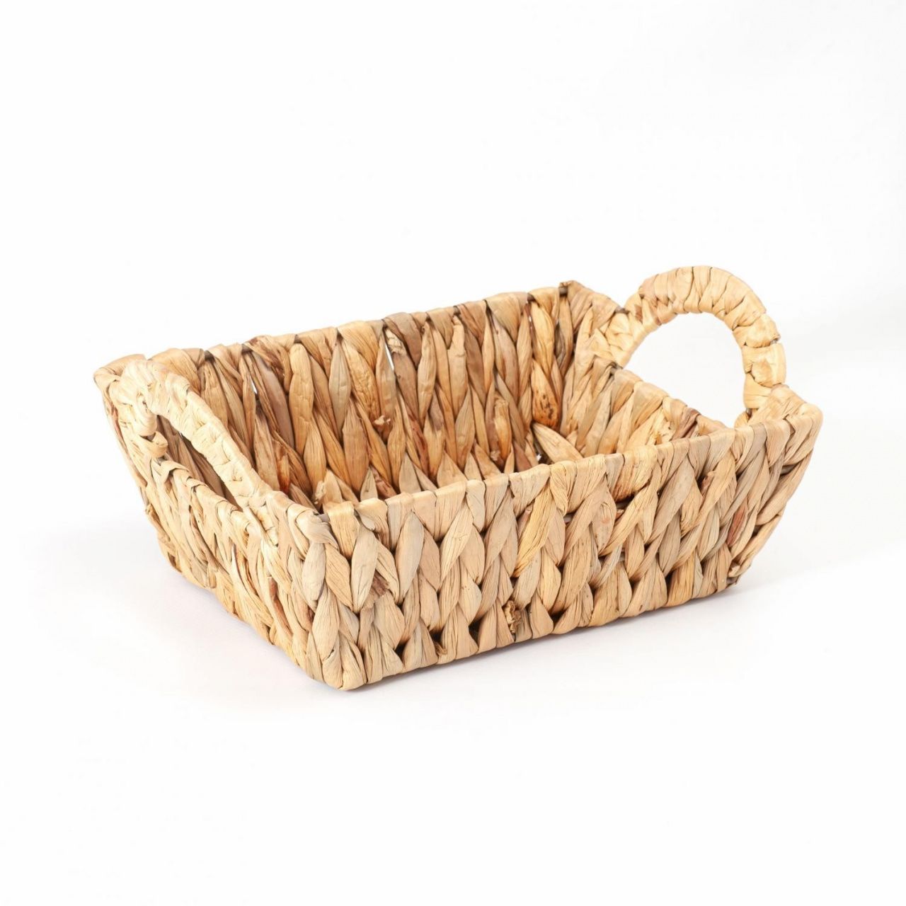 Плетёная корзина с ручками на метал.каркасе 28*20*10, 34395-6