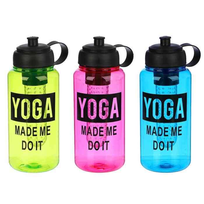 Бутылка для воды 1000 мл Yoga, спортивная, поил...