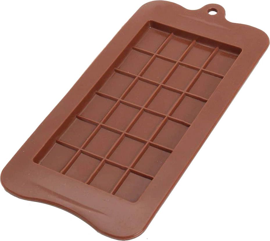 Форма для шоколада 24 ячейки 22,5х10,5х0,2 см (16х8 см) "Плитка" цвет коричневый 2854627