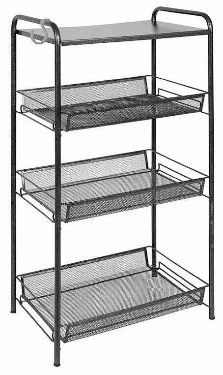 Этажерка "Ладья 34С" (LADYA 34С storage rack) (Графит)