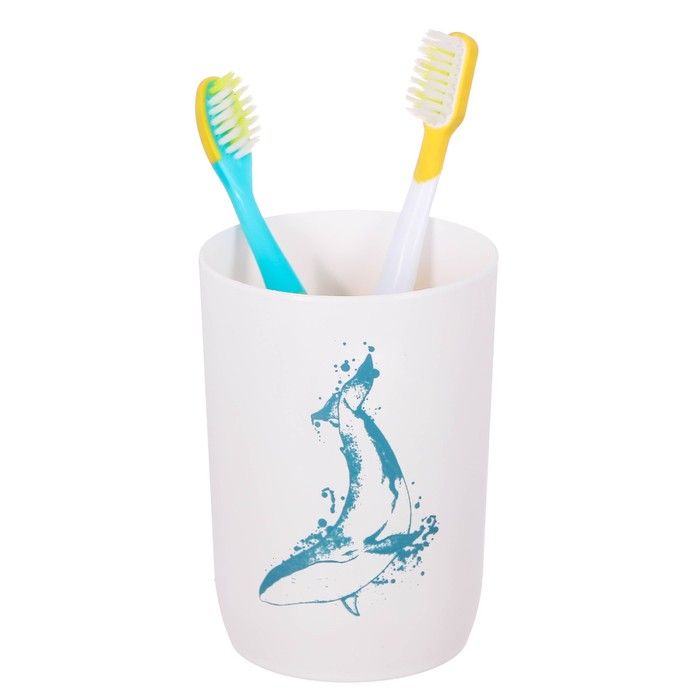 Стакан для зубных щёток «Кит», пластик