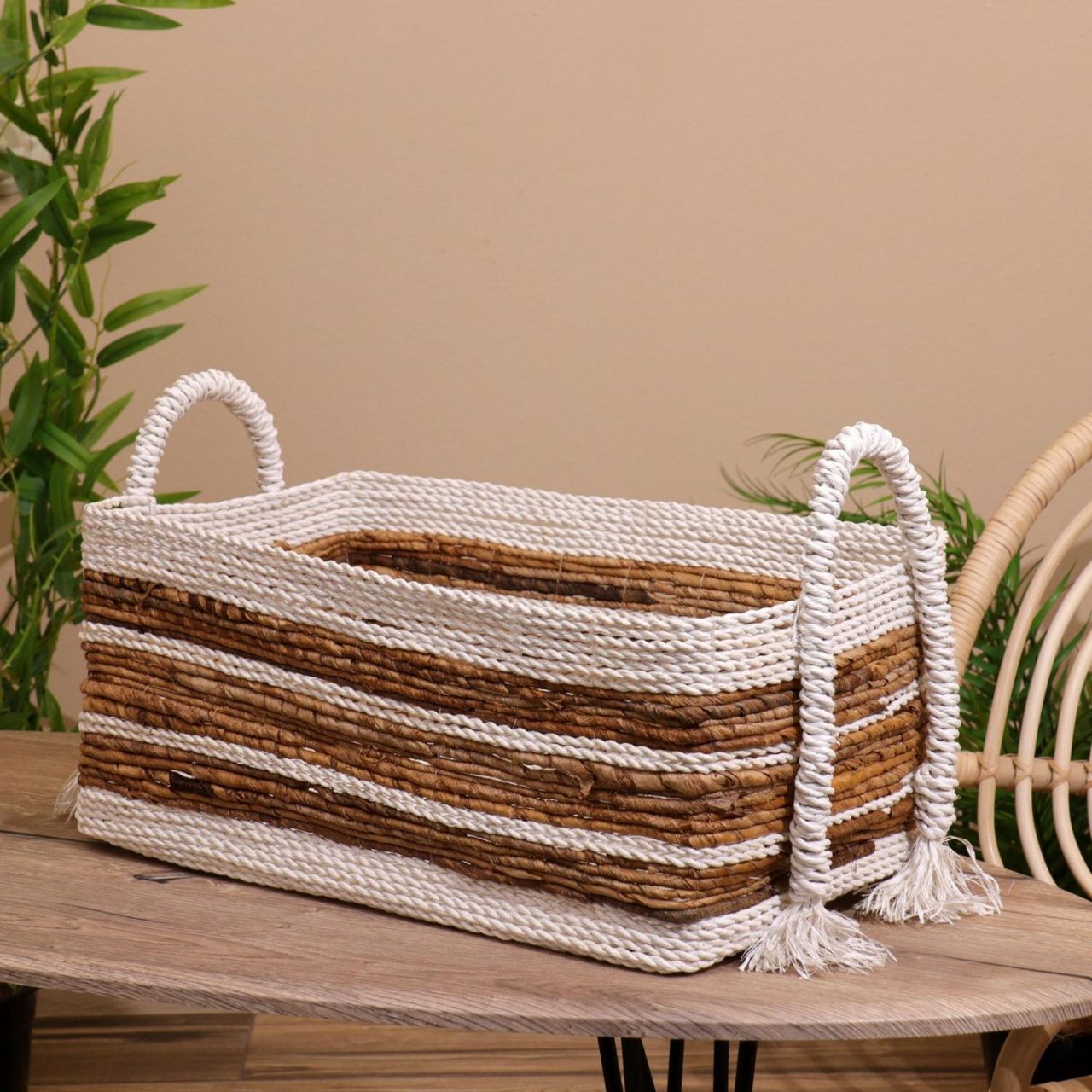 Корзина плетёная 50х35х30 см   7780212