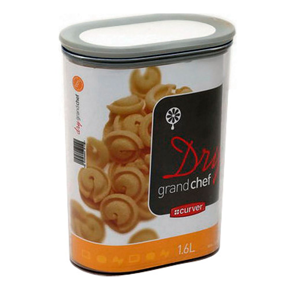 Емкость для сыпучих продуктов GRAND CHEF 1.6л серый
