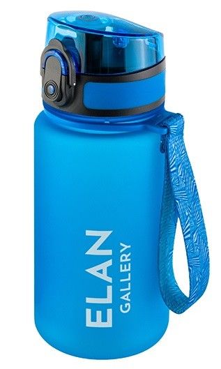 Бутылка для воды "Style Matte" небесный 6,8*6,8*17 см 350 мл, с ситом, мерной шкалой, материал USA Tritan, 100% безопасный