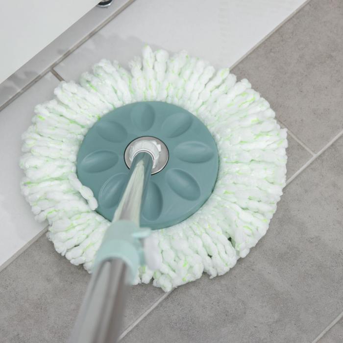 Набор для уборки: ведро с металлич. центрифугой, швабра,доп. насадка,    4462283