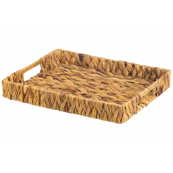 #Корзинка-поднос плетеная 35*27*5 см с ручками