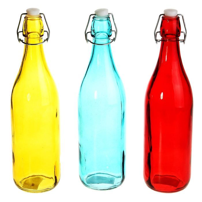 Бутылка для масла 1,2 л "Галерея" 9х32 см, цвет МИКС 835912