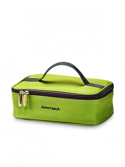 Ланч-сумка с контейнером и приборами, тм «Арктика», 2 л, арт. 020-2000-2 (зелёная)