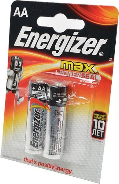 Элемент питания Energizer MAX  LR6/316 BL2 цена за шт