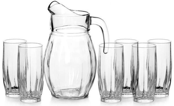 Набор питьевой 7 пр.: кувшин 1,7 л+ стаканы 6 шт. 320 мл. п/у (ДАНС) 97874/1013570