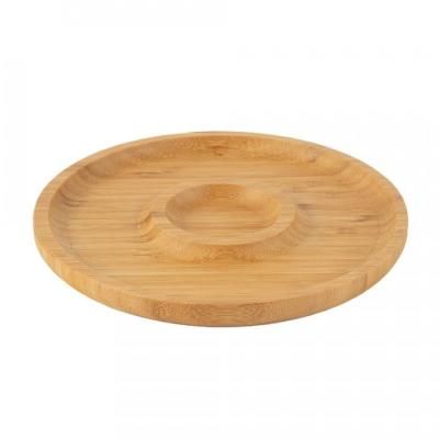 Блюдо круглое 2-х секц Д25*1,5см [БАМБУК СЕРВИР...