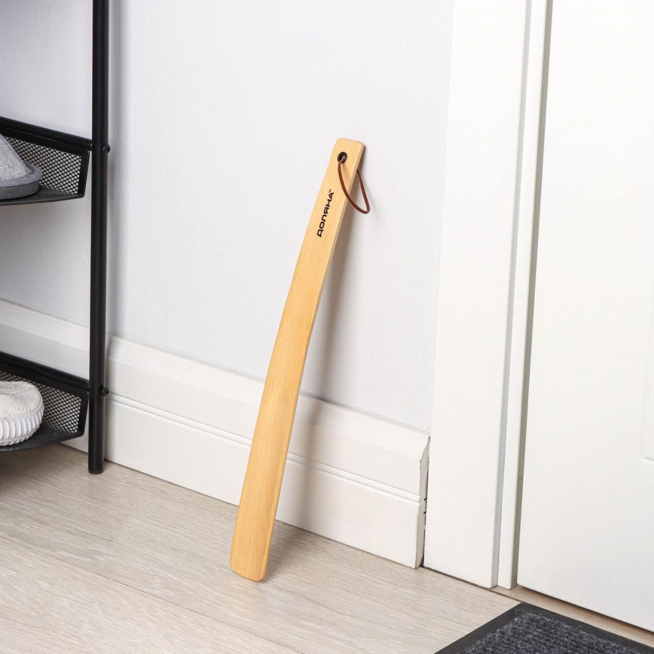 Ложка для обуви дерево 38х3,5 см   3621800