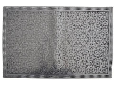 Коврик придверный "Мозаика" 60x38см черный МК72-38
