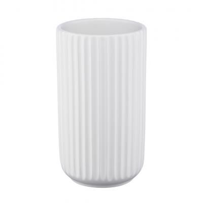 Декоративная ваза Рельеф, Д125 Ш125 В220, белый...