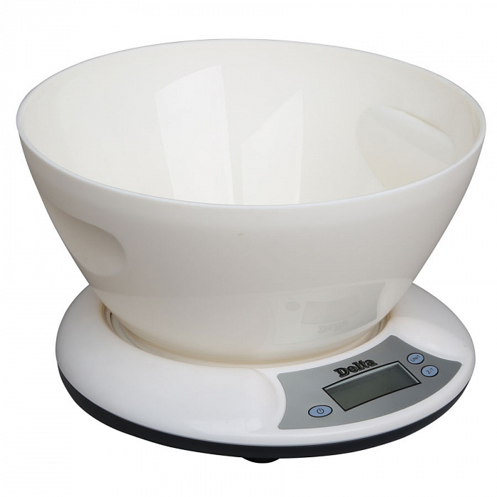 Весы кухонные DELTA KCE-01, электронные, до 5 кг, белые 5463917