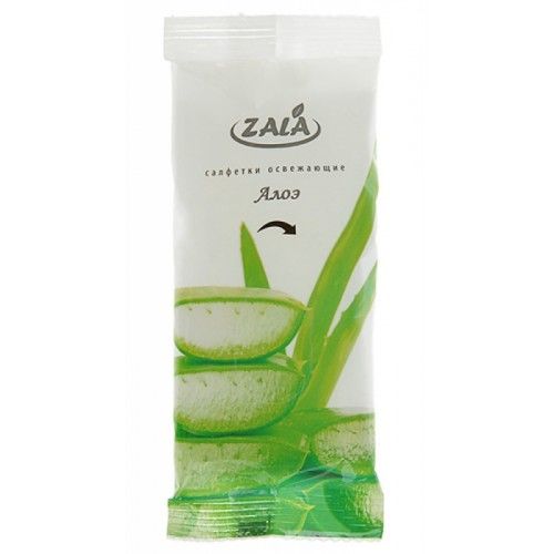 Салфетки влажные «Zala» Fresh с ароматом алоэ и...