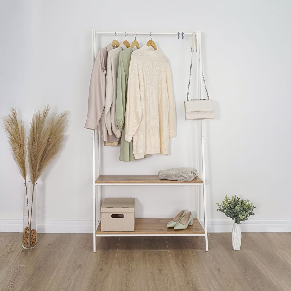 Вешалка гардеробная "Алабама 32" (ALABAMA 32 clothes rack) (Белый)