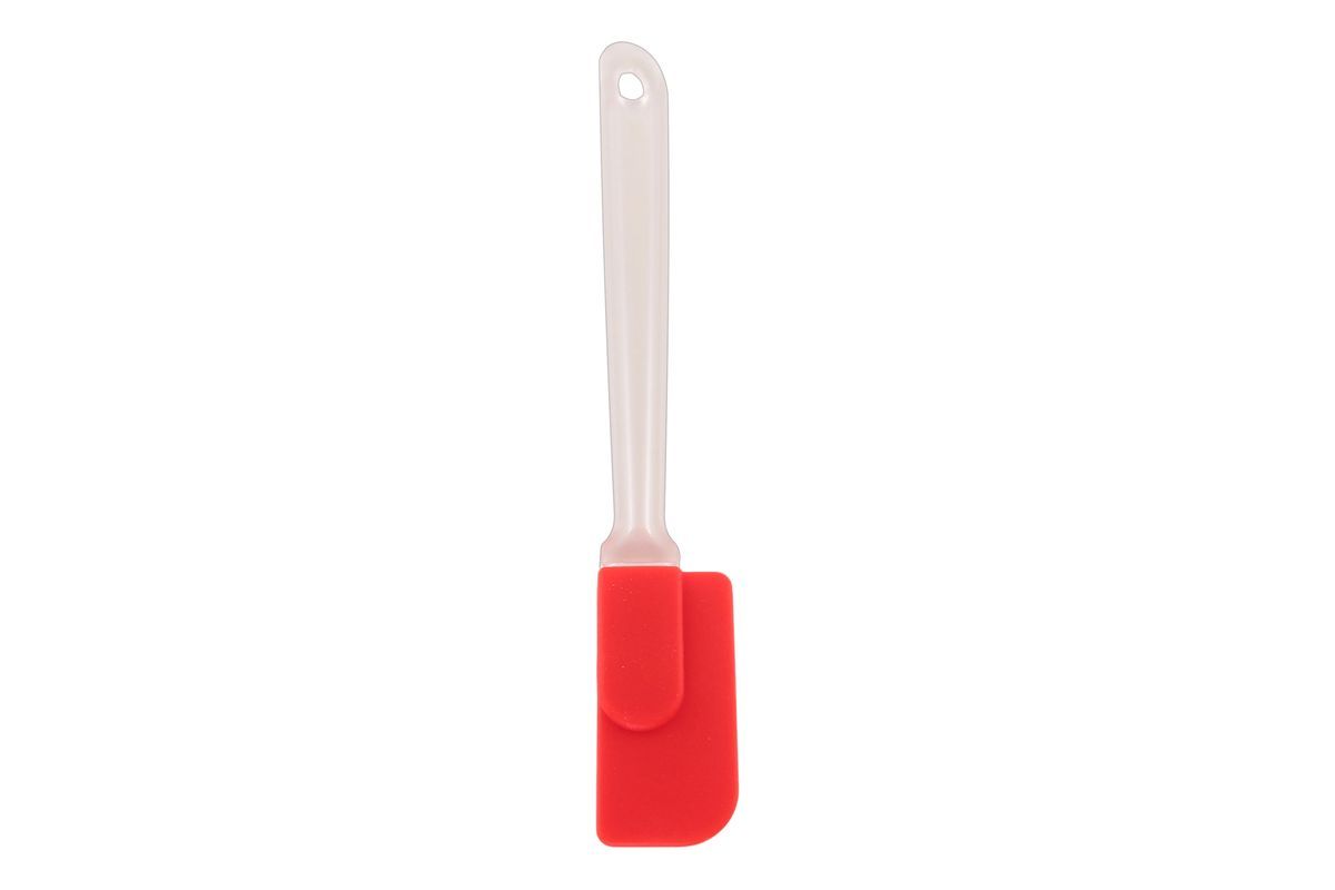 Лопатка силиконовая кулинарная "Красная" 24*3,2*1 см , упаковка - картонный хедер