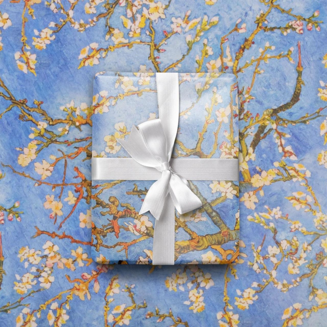 Бумага упаковочная глянцевая «Цветущие ветки миндаля», 70 × 100 см 6885237