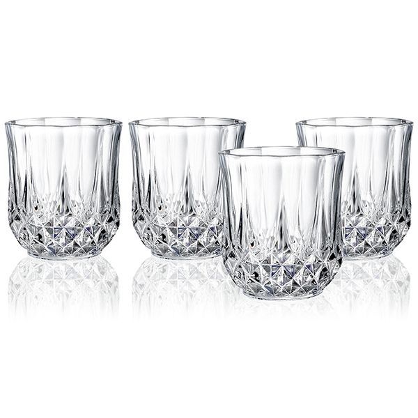 Набор стаканов ЛОНГШАМП 320мл низкие 6шт (Eclat Cristal d'Arques, Франция, хрустальное стекло)