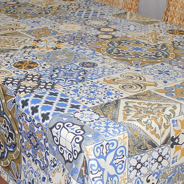 Скатерть ALBA Мозаика син. 140х180 см