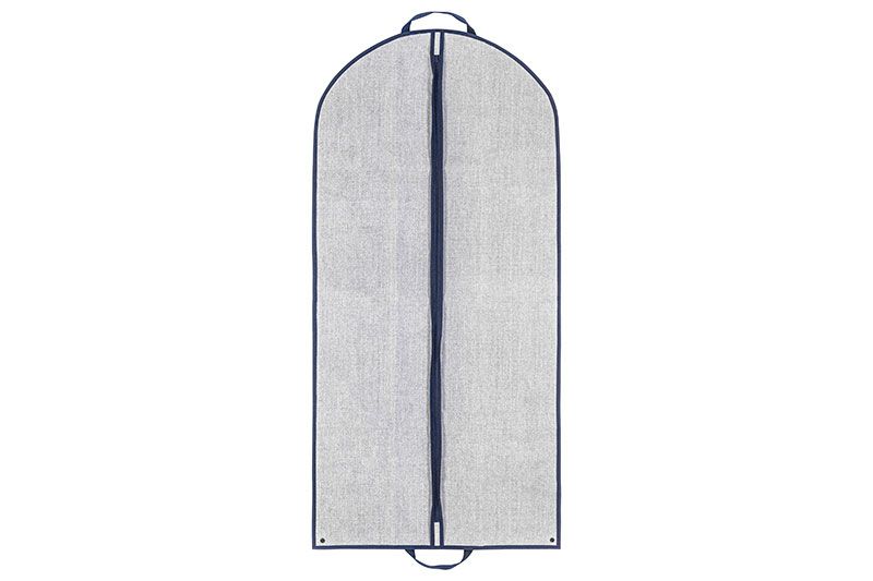 Чехол - сумка для одежды подвесной "Деним" 60*127 см на молнии, состав - высококачественный нетканый материал