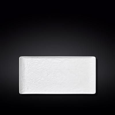 Тарелка прямоугольная WL-661509/A (29,5*14,5см) белый камень