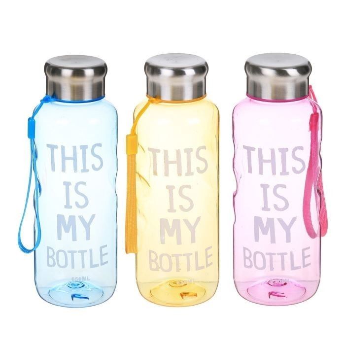 Бутылка для воды "This is my bottle", 650 мл, питьевая, микс, 7.5х21 см 2366701