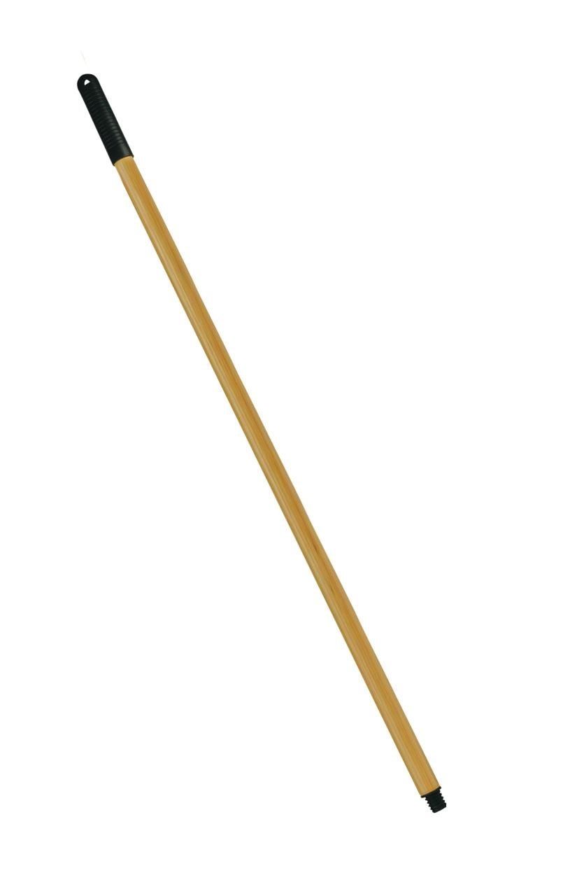 Палка для швабры 110 см деревянная с резьбой