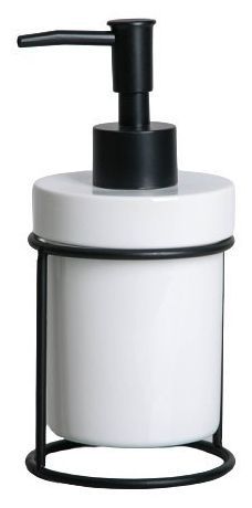 Дозатор для жидкого мыла на подставке "Геометрика", цвет черный   4785326