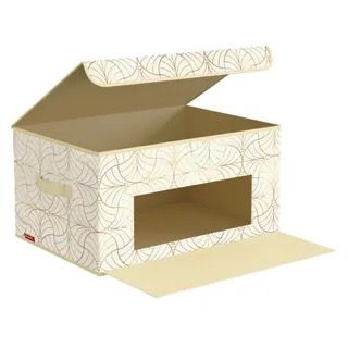 VAL LS-BOX-DDM Короб стеллажный с откидной стенкой, с крышкой, 50*35*25 см, LINE SUN