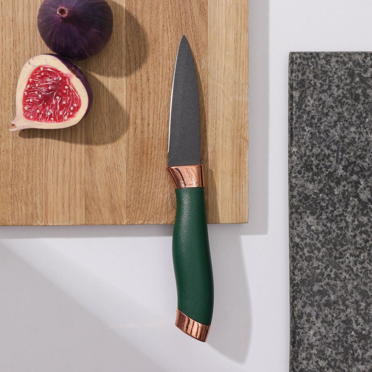 Нож "Эсмиральда" овощной, лезвие: 8,5 см, цвет зеленый   7293830