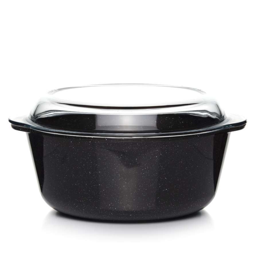 Посуда для СВЧ кастрюля с крышкой 3150 мл (антипригарное покрытие)  (1103700)