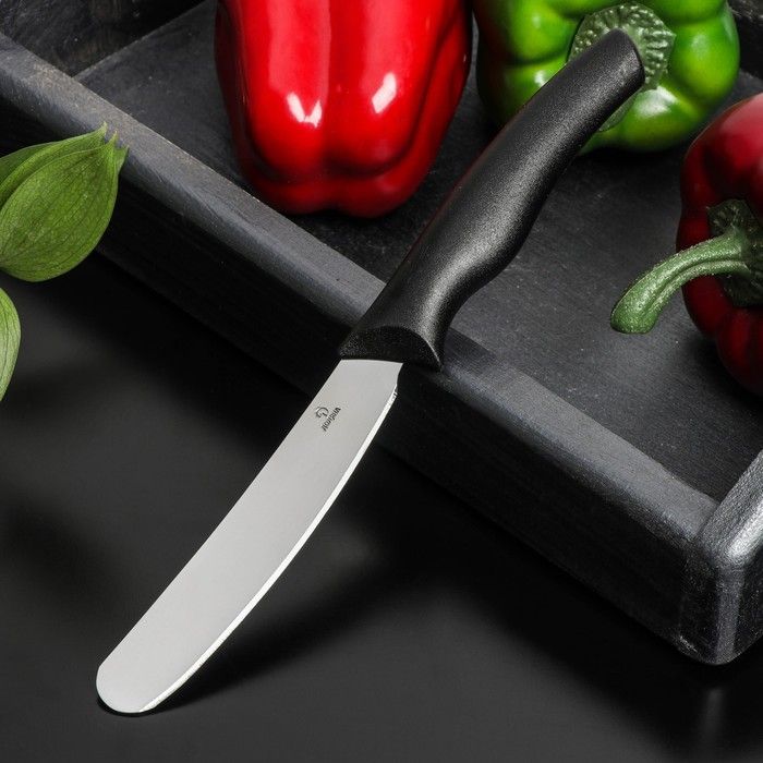 Нож "Грайм" для масла, лезвие 11 см, цвет черный   5427711