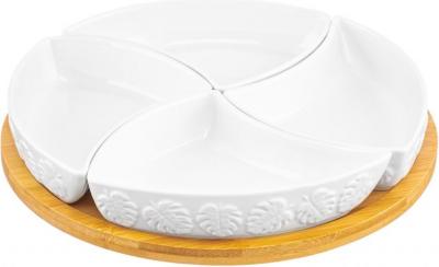 Менажница "Тропики" 25*25*6 см, 4 сек...