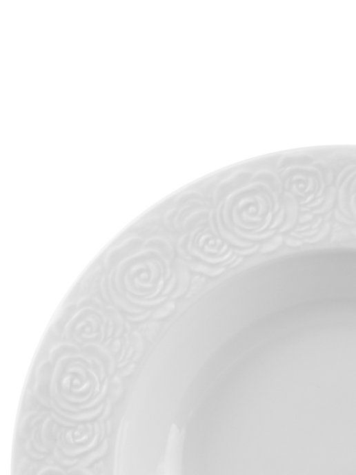 Набор круглых суповых тарелок "Розы" 2 предмета, 22,5*22,5*3 см 300 мл - каждая 