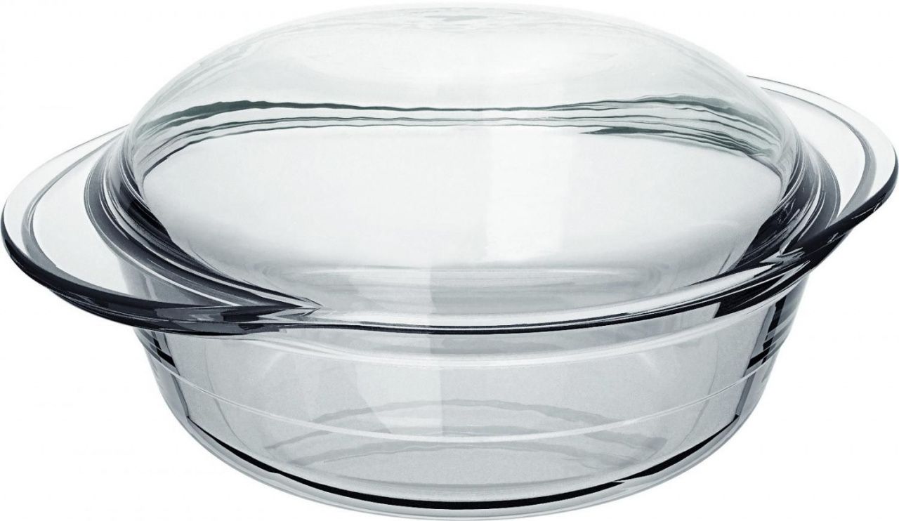 Marinex Овальная стекл. кастрюля с крышкой д/запекания 2,3 л (6/180) 7951