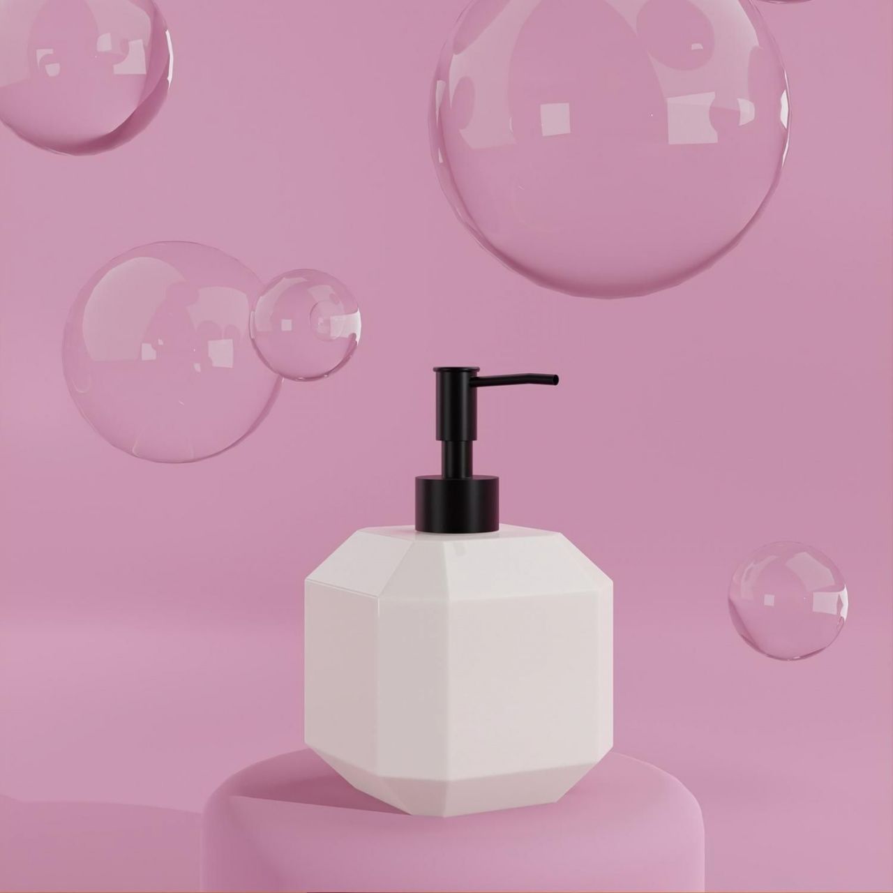 Дозатор для жидкого мыла "Артемида", цвет белый   5459647