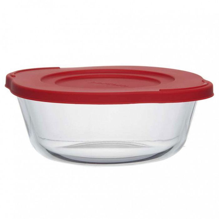 Посуда для СВЧ Borcam круглая 1,0 л c пластиковой крышкой