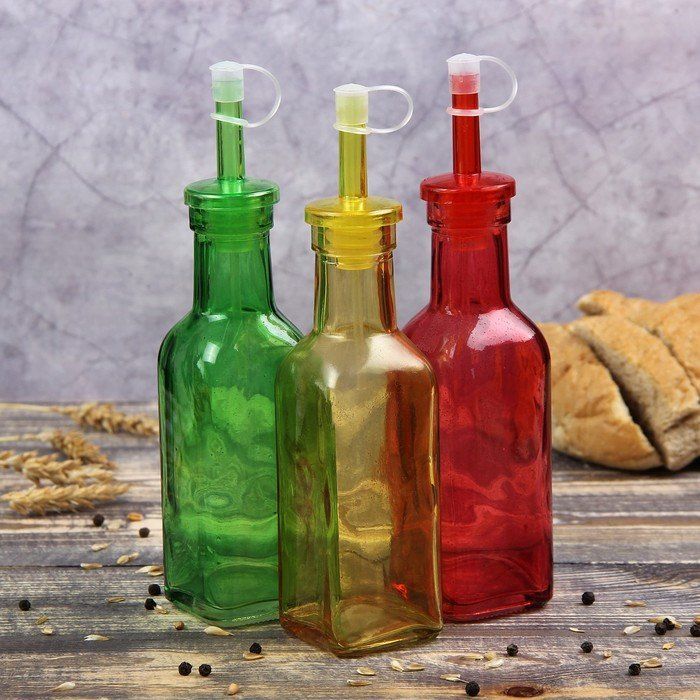 Бутыль для соусов и масла "Галерея" 200 мл, 19 см, цвета МИКС 640572
