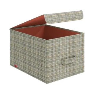 VAL LG-BOX-LM Короб стеллажный с крышкой, большой, 30*40*25 см, LONDON GREY