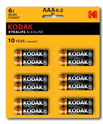 Э/п Kodak XTRALIFE LR03/286 12BL отрывной (6x2B...