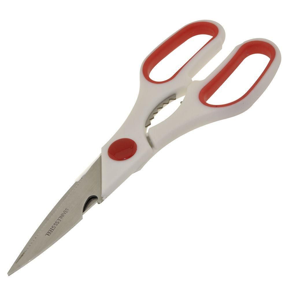 Ножницы кухонные (белые ручки) 21см AN60-34