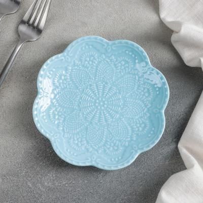 Тарелка десертная "Сьюзен" 15,5x2 см, цвет голубой   4521279