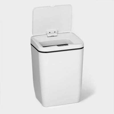 Ведро для мусора сенсорное, 12 л, цвет белый   ...